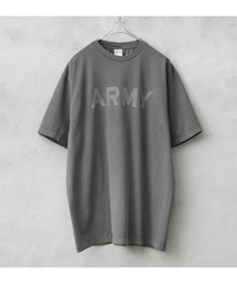 HOUSTON | HOUSTON ヒューストン 22305 ピグメント ARMY プリント 半袖Tシャツ(Tシャツ/カットソー)