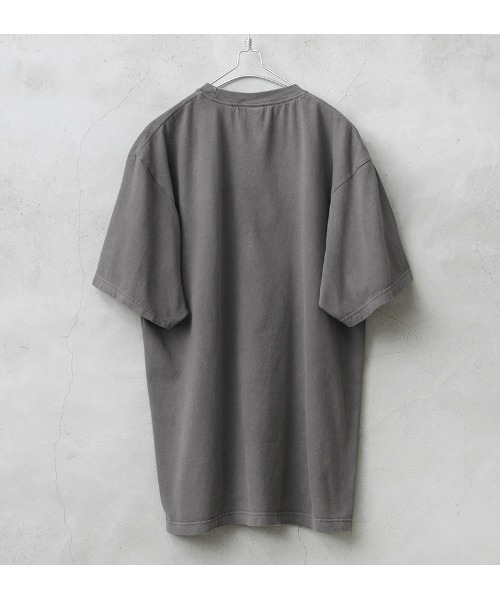 HOUSTON（ヒューストン）の「HOUSTON ヒューストン 22305 ピグメント ARMY プリント 半袖Tシャツ（Tシャツ/カットソー・メンズ・イエロー/ブラック/パープル・M/L/XL/XXL）」の4枚目の写真