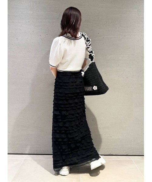 LILY BROWN×MARY QUANT】シアーポロニットトップス（ニット