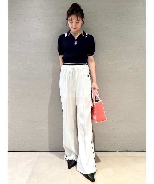 【新品】リリーブラウン　シアーポロニットトップス LILY BROWN×MARY QUANT】シアーポロニットトップス(ニット