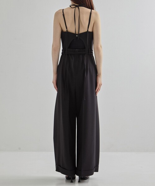 UNITED TOKYO(ユナイテッドトウキョウ)の「【完売間近!】Square Neck Jumpsuit|ウォッシャブル/防シワ(つなぎ/オールインワン・レディース・グレー/ブラック・1/2)」の22枚目の写真