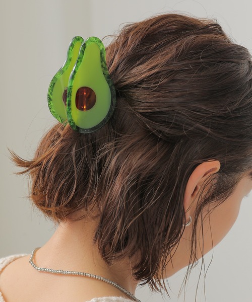 アボカド ヘアクリップ バンス（バレッタ/ヘアクリップ）｜Monocoro