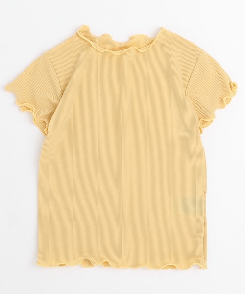 URBAN CHERRY（アーバンチェリー）の「【伸縮性・速乾性バツグン】メロウリブトップス（Tシャツ/カットソー・キッズ・アイボリー/ピンク/ブラック/イエロー・130cm/120cm/110cm/150cm/140cm）」の10枚目の写真