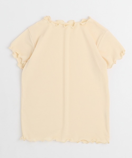 URBAN CHERRY（アーバンチェリー）の「【伸縮性・速乾性バツグン】メロウリブトップス（Tシャツ/カットソー・キッズ・アイボリー/ピンク/ブラック/イエロー・130cm/120cm/110cm/150cm/140cm）」の12枚目の写真