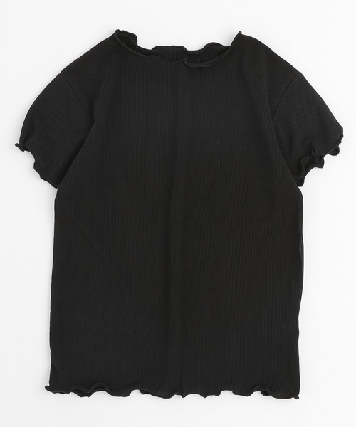 URBAN CHERRY（アーバンチェリー）の「【伸縮性・速乾性バツグン】メロウリブトップス（Tシャツ/カットソー・キッズ・アイボリー/ピンク/ブラック/イエロー・130cm/120cm/110cm/150cm/140cm）」の14枚目の写真