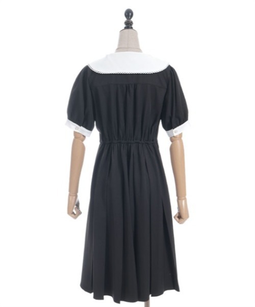 axes femme POETIQUE（アクシーズファムポエティック）の「ロゴ刺繍プリーツワンピース（ワンピース・レディース・ブラック/グレー/ピンク・MEDIUM）」の19枚目の写真