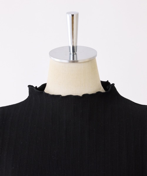 one after another NICE CLAUP(ワンアフターアナザーナイスクラップ)の「スリット入りリボンテレコトップス(Tシャツ/カットソー・レディース・オフホワイト/杢グレー/ブラック/ホワイト系その他・FREE)」の8枚目の写真