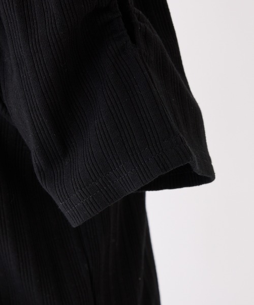 one after another NICE CLAUP(ワンアフターアナザーナイスクラップ)の「スリット入りリボンテレコトップス(Tシャツ/カットソー・レディース・オフホワイト/杢グレー/ブラック/ホワイト系その他・FREE)」の6枚目の写真