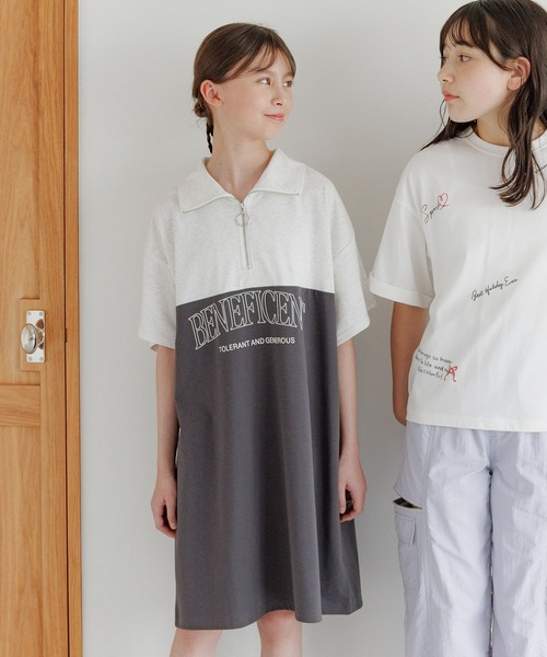 GLOBAL WORK(グローバルワーク)の「フローズンTシャツ/ZIPワンピース/497256(ワンピース・キッズ・チャコール/ブルー・130cm/140cm/150cm/160cm)」の13枚目の写真