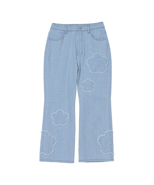 デイジーパッチデニム パンツ（デニムパンツ）｜MARY QUANT（マリー