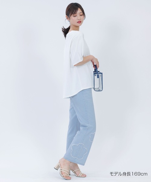 すぐ届く☆MARY QUANT デイジーパッチデニムパンツ ギフトにも◎ デイジーパッチデニム パンツ（デニムパンツ）｜MARY QUANT