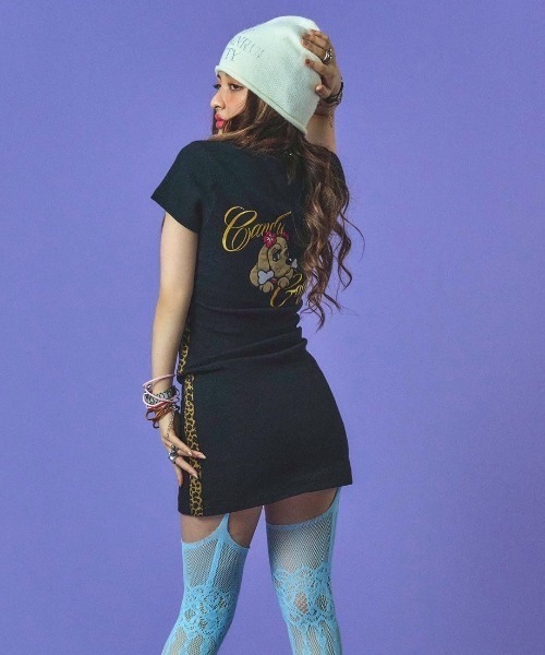 GALFY(ガルフィー)の「【GALFY】カモGAL タイトミニワンピ(ワンピース・レディース・ブラック・S)」の5枚目の写真