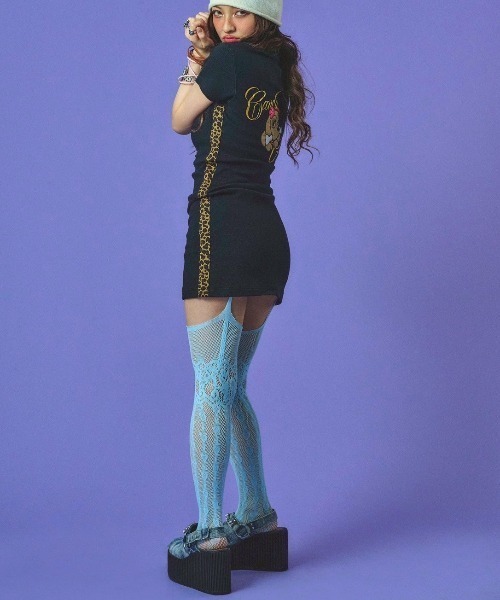 GALFY(ガルフィー)の「【GALFY】カモGAL タイトミニワンピ(ワンピース・レディース・ブラック・S)」の8枚目の写真