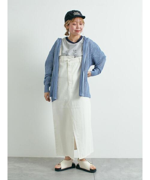 SM2（エスエムツー）の「メッシュニットジップパーカー（カーディガン/ボレロ・レディース・ブルー/オフホワイト/ブラック/レッド・F）」の5枚目の写真