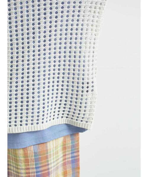 SM2（エスエムツー）の「メッシュニットジップパーカー（カーディガン/ボレロ・レディース・ブルー/オフホワイト/ブラック/レッド・F）」の18枚目の写真