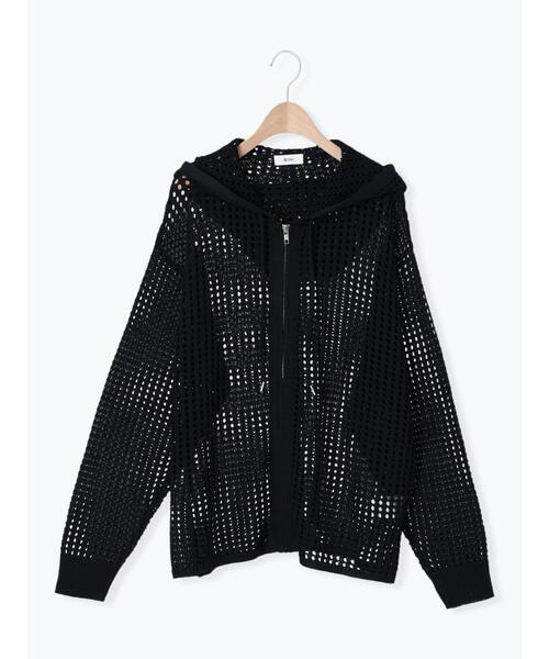 SM2（エスエムツー）の「メッシュニットジップパーカー（カーディガン/ボレロ・レディース・ブルー/オフホワイト/ブラック/レッド・F）」の21枚目の写真