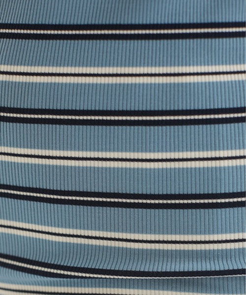 ANGIE（アンジー）の「カップ付き マルチボーダー タンクトップ（タンクトップ・レディース・グリーン系その他/ブラウン系その他/ブルー系その他・FREE）」の16枚目の写真