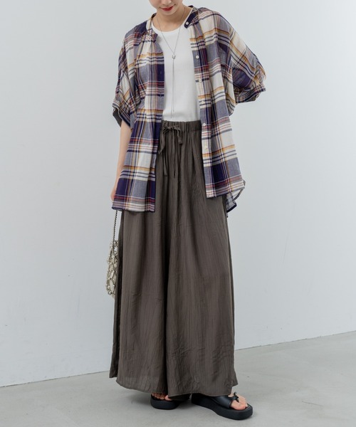 refinedworks(リファインドワークス)の「【refinedworks】大人カジュアル を彩る チェック柄シャツ(シャツ/ブラウス・レディース・レッド/イエロー/ブラック・FREE)」の18枚目の写真