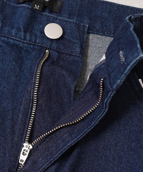 1111clothing（ワンフォークロージング）の「11.5ozデニム バックアーチロゴ ワイドデニムパンツ / 11.5oz Denim Back Arch Logo Wide Denim Pants（デニムパンツ・メンズ・ライトブルー/ブラック/インディゴブルー/ブルー系/ブラック系・M/L/XL）」の19枚目の写真