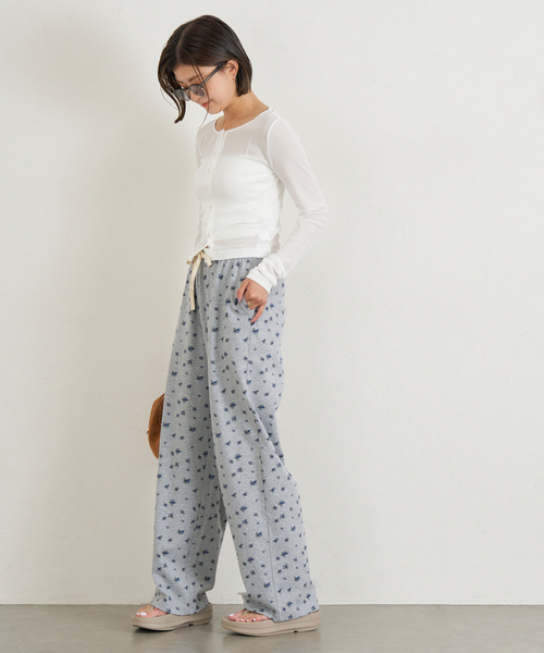 U by SPICK&SPAN（ユーバイスピックアンドスパン）の「コットンテレココンパクトカーデ（カーディガン/ボレロ・レディース・ベージュ/ホワイト/ブラウン・FREE）」の6枚目の写真