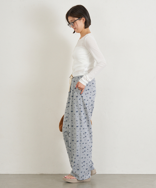 U by SPICK&SPAN（ユーバイスピックアンドスパン）の「コットンテレココンパクトカーデ（カーディガン/ボレロ・レディース・ベージュ/ホワイト/ブラウン・FREE）」の5枚目の写真