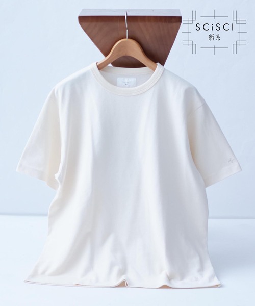 セール】【SCI-SCI / 紙糸】クルーネック半袖Tシャツ（Tシャツ