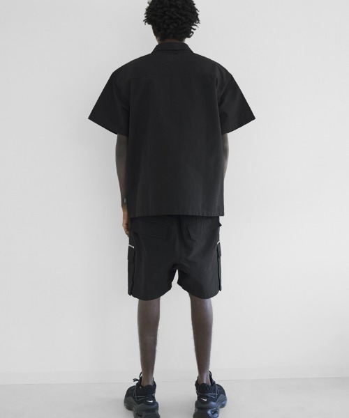 STYLISE（スタイライズ）の「【MLVINCE / メルヴィンス】NYLON S/S SHIRTS / ブラック [NSS21BK]（シャツ/ブラウス・メンズ・ブラック・M/L）」の5枚目の写真