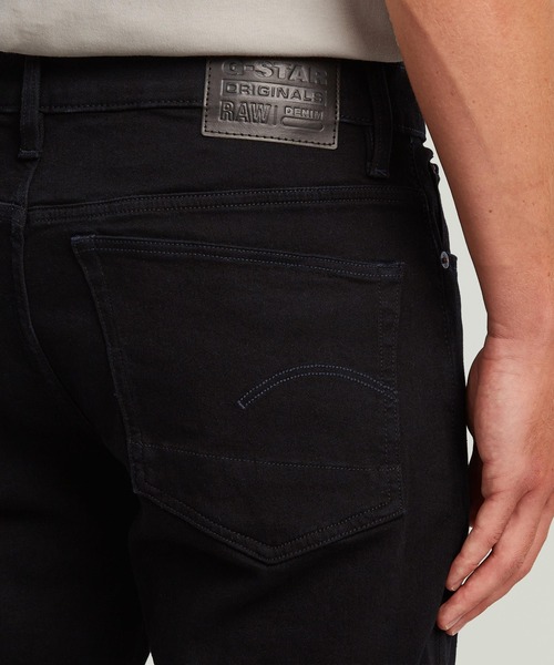 G-STAR（ジースター）の「3301 STRAIGHT JEANS/ベーシックデザインストレートジーンズ（デニムパンツ・メンズ・ブラック・28/30/29/32/30/30/30/32/31/32/32/30/32/32/34/32/29/30/31/30/33/30/33/32）」の5枚目の写真