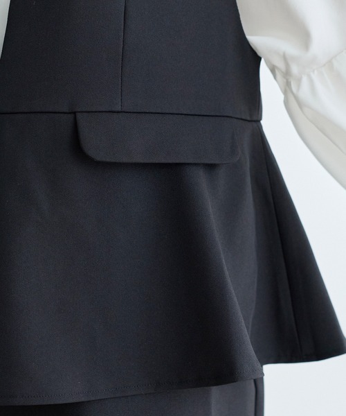 LAVEANGE（ラビアンジェ）の「【好機能シリーズ】抗菌/防臭/防シワ/フレアジャンスカワンピース（ジャンパースカート・レディース・ベージュ/ブラック・5L/4L/3L/LL/M）」の18枚目の写真