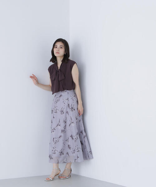 ブラウス シャツ 楊柳リボンボウブラウス レディース ◇楊柳リボンボウブラウス（シャツ/ブラウス）｜NATURAL BEAUTY