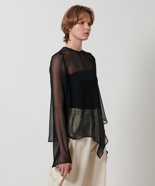 LOEFF(ロエフ)の「<LOEFF>シフォン クリオネ ブラウス(その他トップス・レディース・ブラック/ダークブラウン/オフホワイト・FREE)」の11枚目の写真