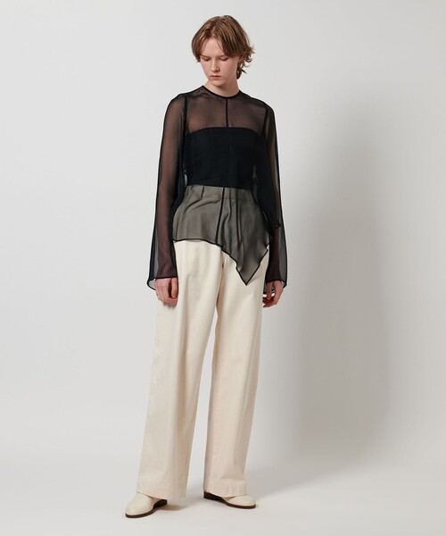 LOEFF(ロエフ)の「<LOEFF>シフォン クリオネ ブラウス(その他トップス・レディース・ブラック/ダークブラウン/オフホワイト・FREE)」の13枚目の写真