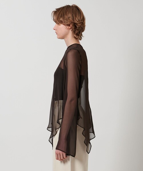 LOEFF(ロエフ)の「<LOEFF>シフォン クリオネ ブラウス(その他トップス・レディース・ブラック/ダークブラウン/オフホワイト・FREE)」の16枚目の写真