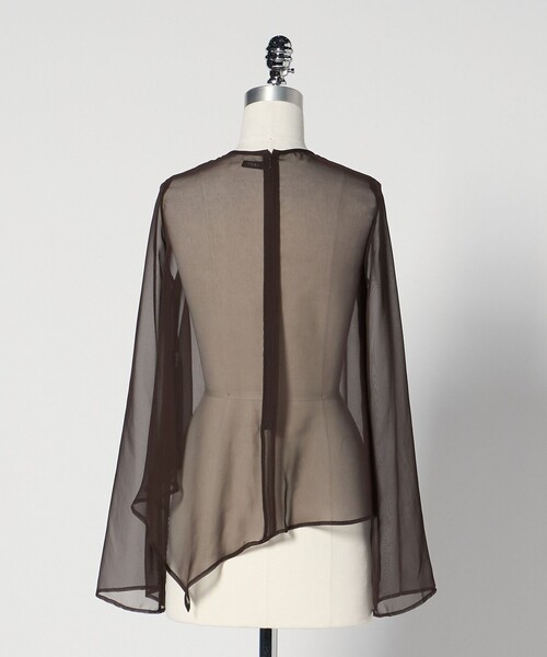 LOEFF(ロエフ)の「<LOEFF>シフォン クリオネ ブラウス(その他トップス・レディース・ブラック/ダークブラウン/オフホワイト・FREE)」の18枚目の写真