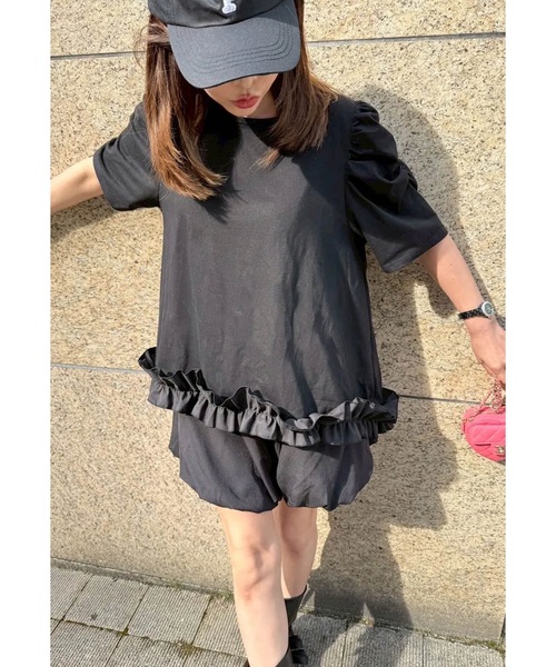 セール】裾フリル AラインTシャツ（Tシャツ/カットソー）｜M y u