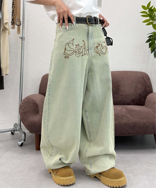 sedacle(セダクル)の「フロントロゴカーブデニム(デニムパンツ・メンズ・ブラック/ライトブルー・SMALL/MEDIUM/LARGE)」の14枚目の写真