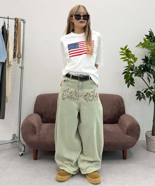 sedacle(セダクル)の「フロントロゴカーブデニム(デニムパンツ・メンズ・ブラック/ライトブルー・SMALL/MEDIUM/LARGE)」の17枚目の写真