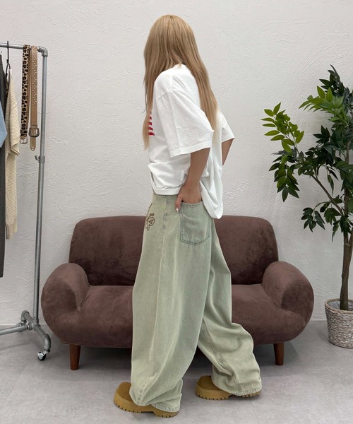 sedacle(セダクル)の「フロントロゴカーブデニム(デニムパンツ・メンズ・ブラック/ライトブルー・SMALL/MEDIUM/LARGE)」の18枚目の写真