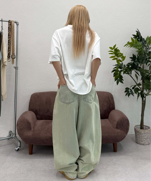 sedacle(セダクル)の「フロントロゴカーブデニム(デニムパンツ・メンズ・ブラック/ライトブルー・SMALL/MEDIUM/LARGE)」の19枚目の写真