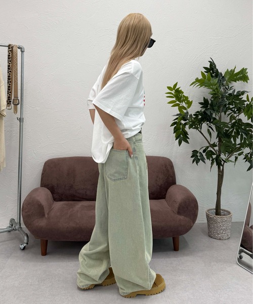sedacle(セダクル)の「フロントロゴカーブデニム(デニムパンツ・メンズ・ブラック/ライトブルー・SMALL/MEDIUM/LARGE)」の20枚目の写真