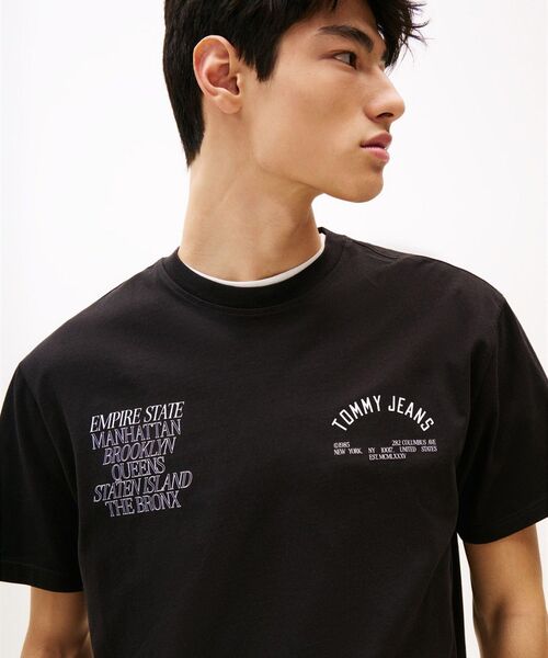 tommy jeans（トミー ジーンズ）の「リラックスバロウズTシャツ（Tシャツ/カットソー・メンズ・ブラック/ホワイト・X-LARGE/MEDIUM/LARGE/X-SMALL/SMALL）」の8枚目の写真