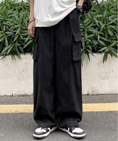 VOAAOV】UNCHANGED DENIM Tuck Wide Pants（デニムパンツ