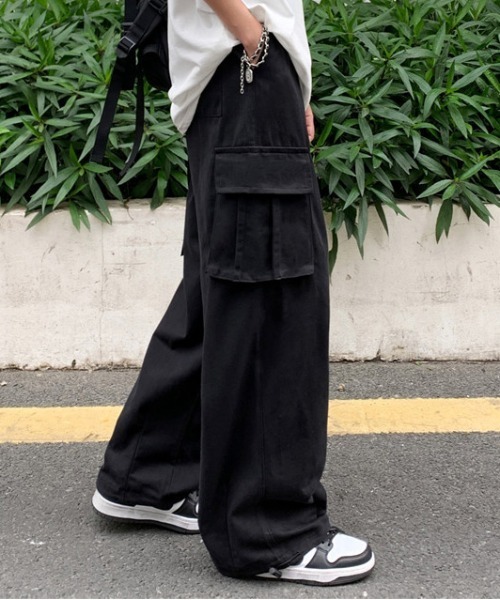 Evo+Revo（エボレボ）の「”ダボッとぶっとい” ワイドカーゴパンツ（カーゴパンツ・メンズ・ブラック/カーキ/ベージュ・M/L）」の5枚目の写真