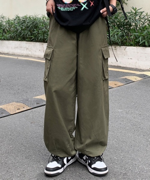 Evo+Revo（エボレボ）の「”ダボッとぶっとい” ワイドカーゴパンツ（カーゴパンツ・メンズ・ブラック/カーキ/ベージュ・M/L）」の15枚目の写真