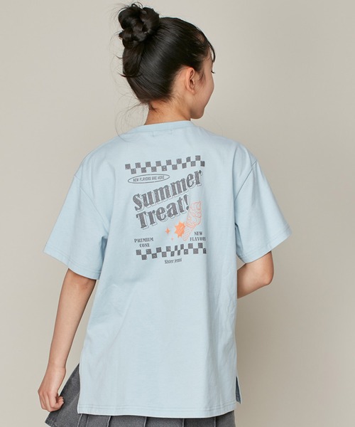 セール】【コットン100％】サイドスリットビッグTシャツ（T
