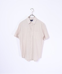 many men many mind /C/L REGULAR S/S SHIRTS /綿麻パナマレギュラーカラー半袖シャツ
