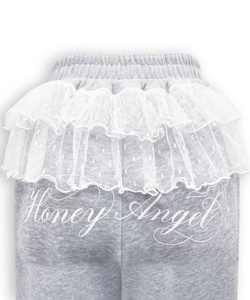 Honey Cinnamon(ハニーシナモン)の「チュールフリルスウェットパンツ(スウェットパンツ・レディース・ブラック/グレー・FREE)」の17枚目の写真