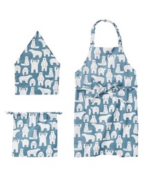 BACKYARD FAMILY（バックヤードファミリー）の「habituel エプロン 三角巾 巾着付き（エプロン）」