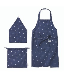 ✨人気再販✨北欧風✨昆虫図鑑✨110〜130cm✨簡単子供エプロン＆三角巾セット ✨人気再販✨北欧風✨昆虫図鑑✨110〜130cm✨簡単子供エプロン