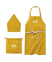 BACKYARD FAMILY（バックヤードファミリー）の「habituel エプロン 三角巾 巾着付き（エプロン）」